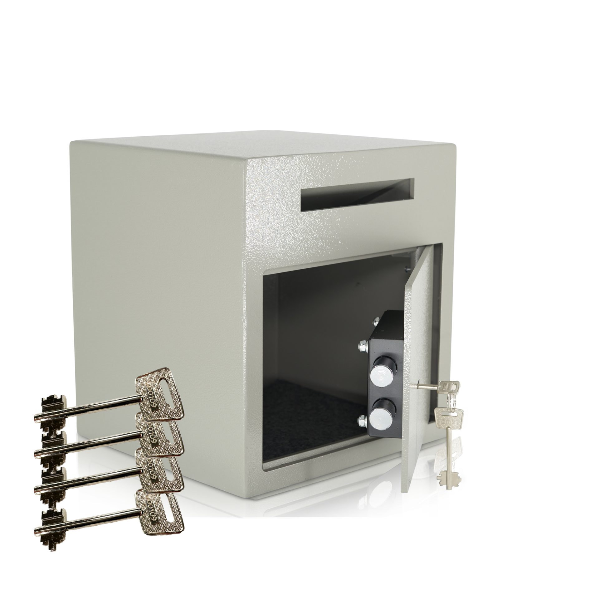 Abwurftresor | Geldbombe | Depositsafe | Einzelhandel | Inklusive 4 Schlüssel