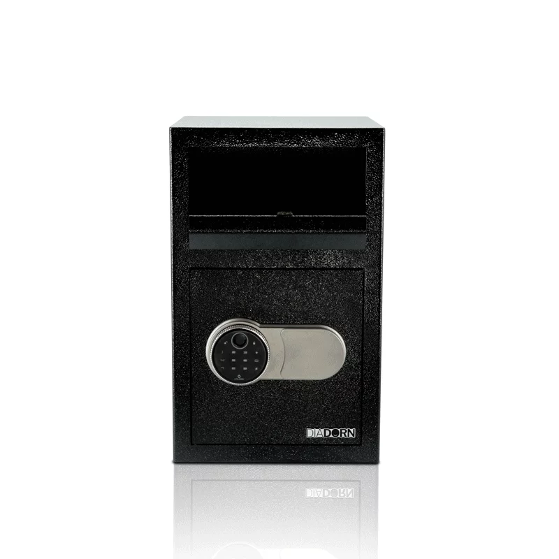 Einwurftresor mit Einwurfklappe mit Fingerprint Pin-Code Schloss | Fingerabdruck Scanner