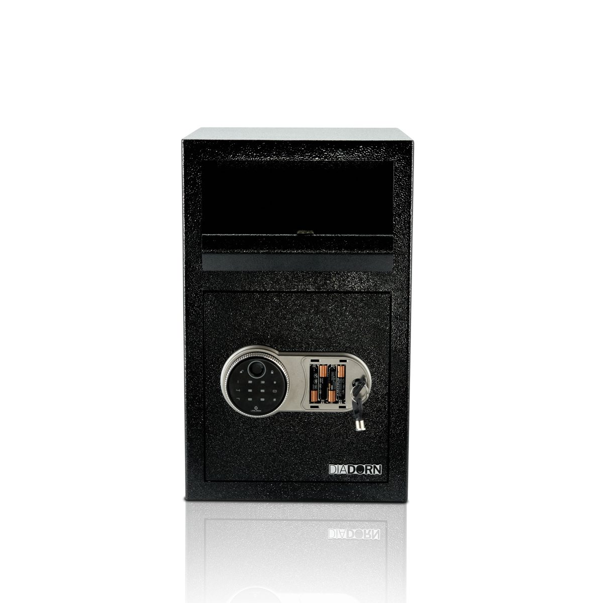 Einwurftresor mit Einwurfklappe mit Fingerprint Pin-Code Schloss | Fingerabdruck Scanner