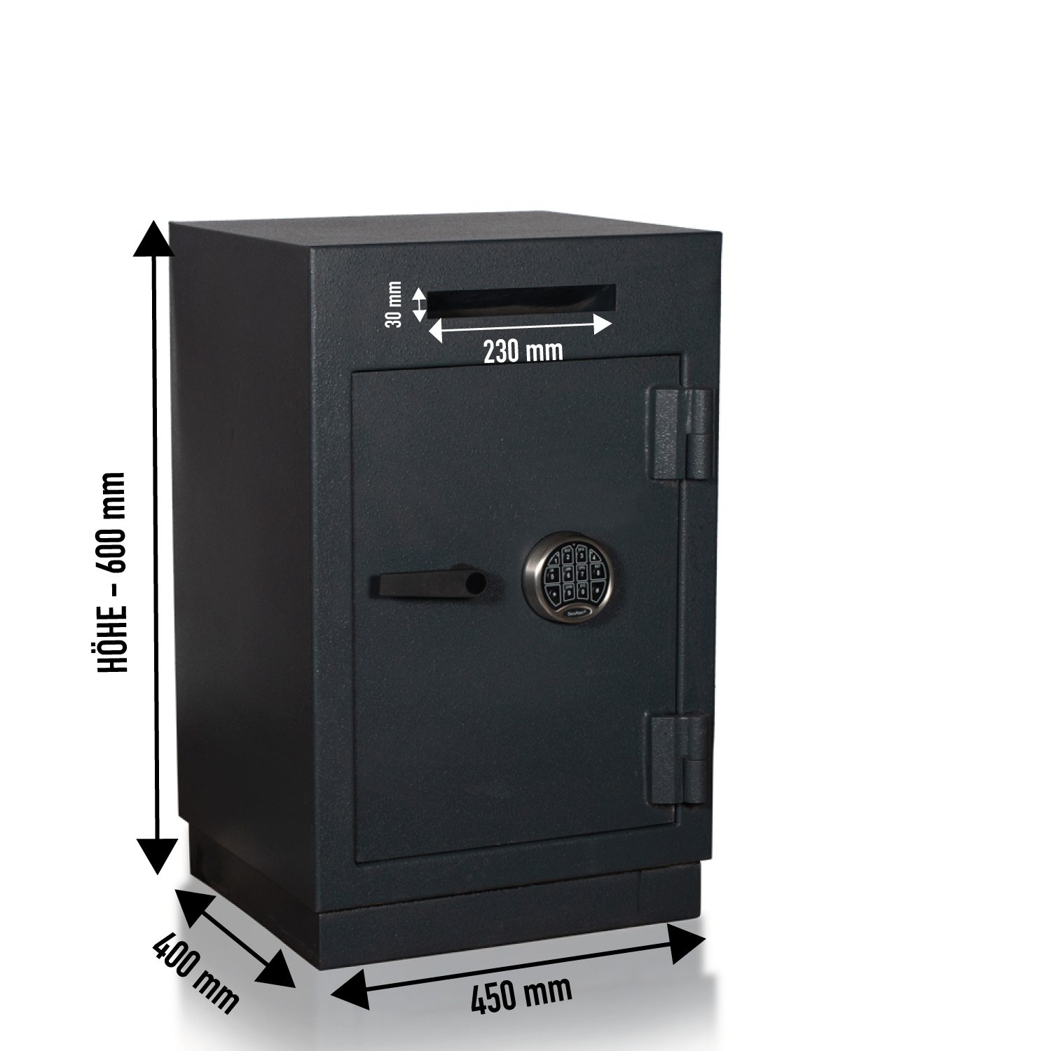 Einwurftresor | Geschäftskunden | Deposittresor 210kG | Sicherheitsstufe B | Pin Code