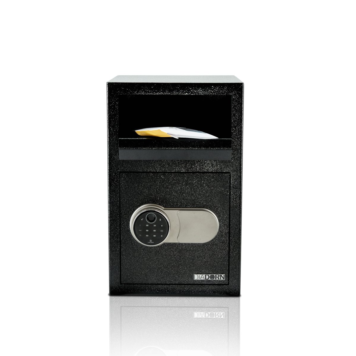 Einwurftresor mit Einwurfklappe mit Fingerprint Pin-Code Schloss | Fingerabdruck Scanner